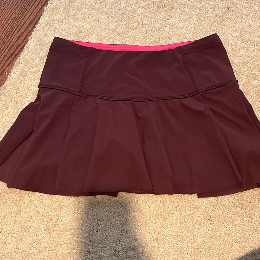 Burgundy Lululemon skort